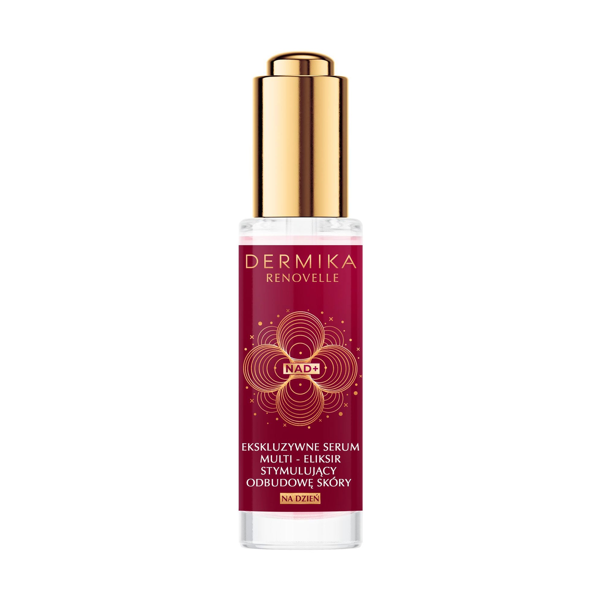 Денна регенерувальна сироватка-мультиеліксир для обличчя Dermika Renovelle Exclusive Serum Multi Elixir Stimulating Skin Regeneration, 30 мл