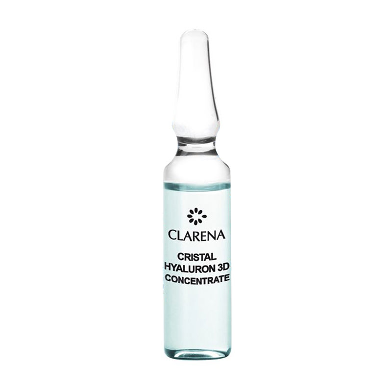 Концентрована сироватка для обличчя Clarena Cristal Hyaluron 3D Concentrate для професійного використання, 10*3 мл